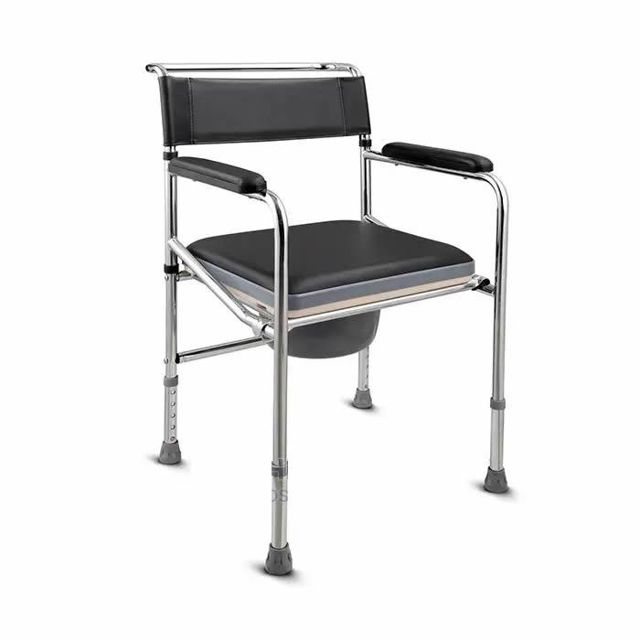 Chaise de toilette percée avec accoudoirs