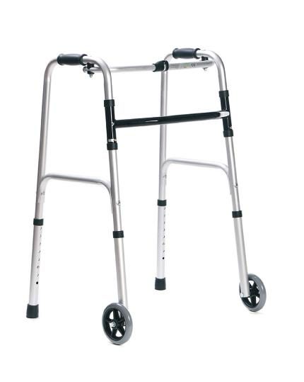 Déambulateur avec roues pliable