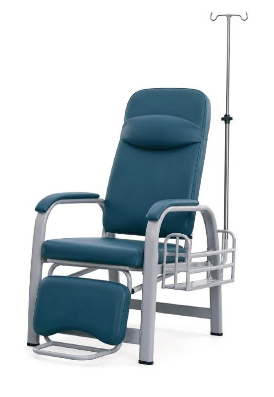 Fauteuil de prélèvement avec repose-jambes