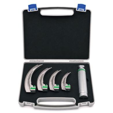 Laryngoscope 4 lames fibre optique