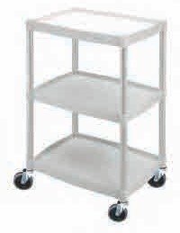 Chariot de soins 3 plateaux sans poignée KWF