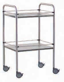 Chariot de soins inox 2 plateaux KWF