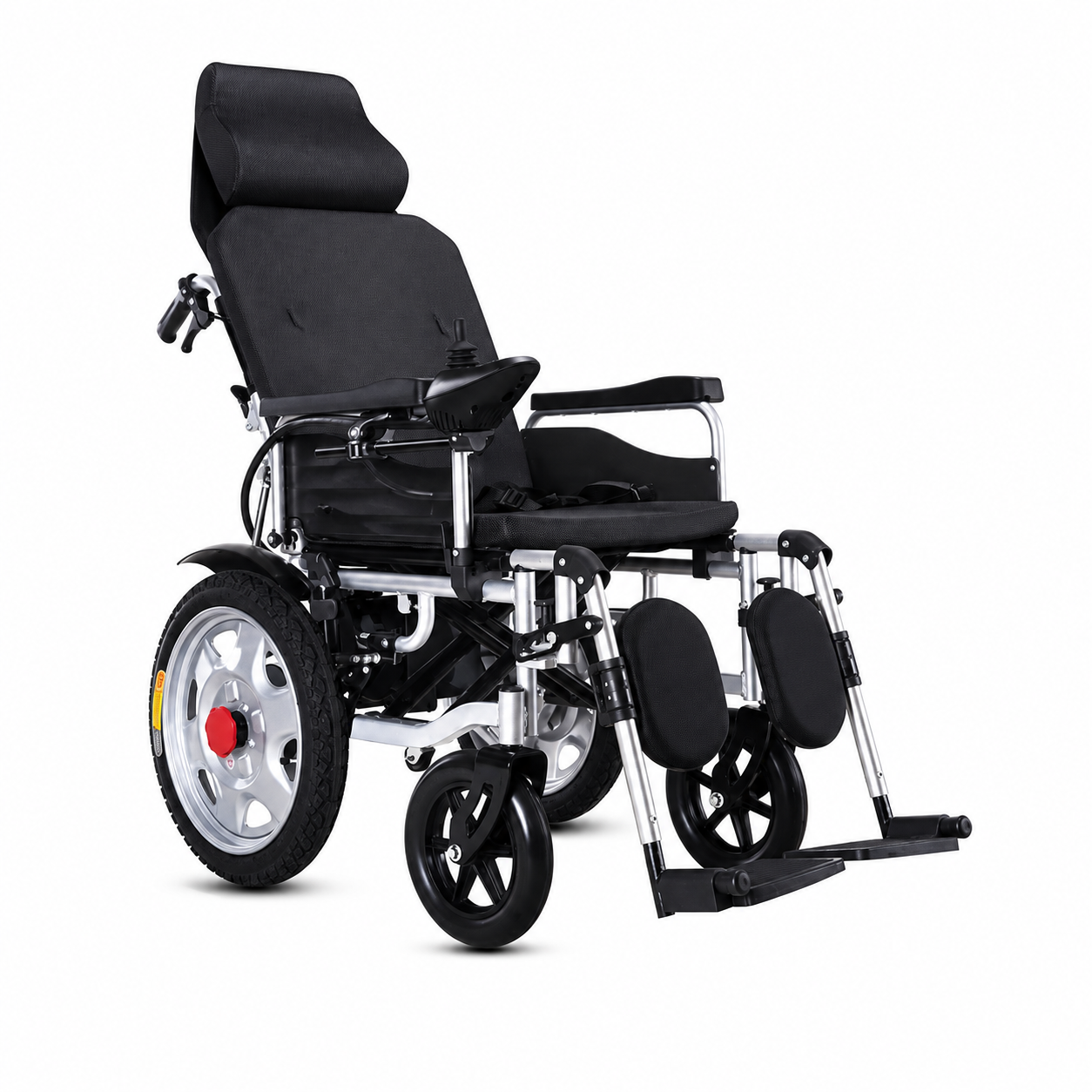Fauteuil roulant électrique pliable à dossier réglable